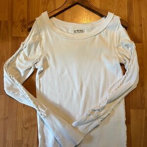 White Top with Tie Sleeve detail by Free People